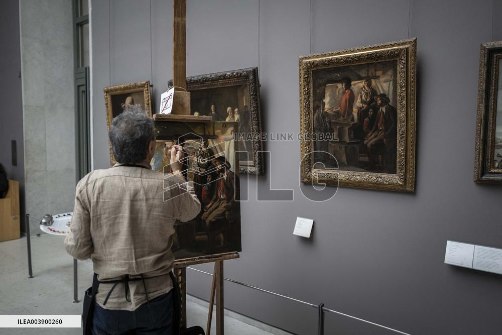 Illustrations Of Louvre Museum Atmosphere - Paris