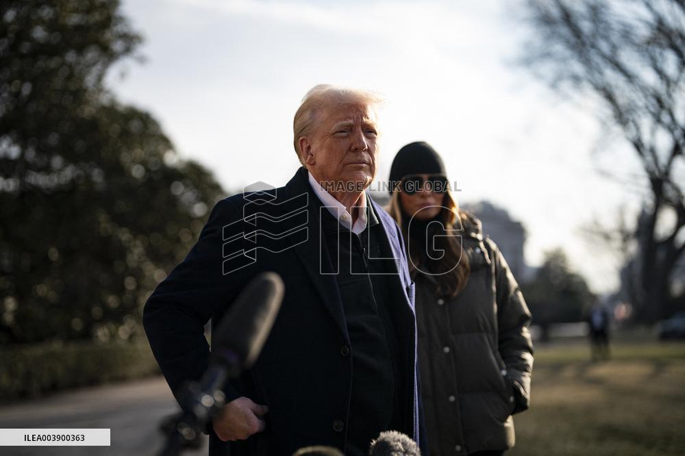 President Trump Speaks To Media At White House - DC