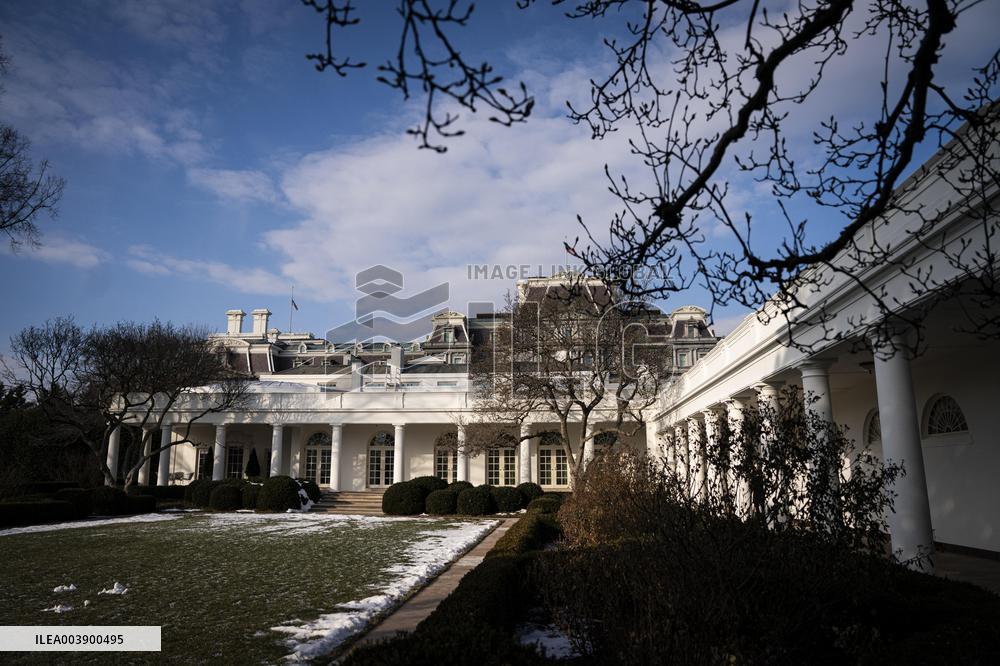 President Trump Speaks To Media At White House - DC