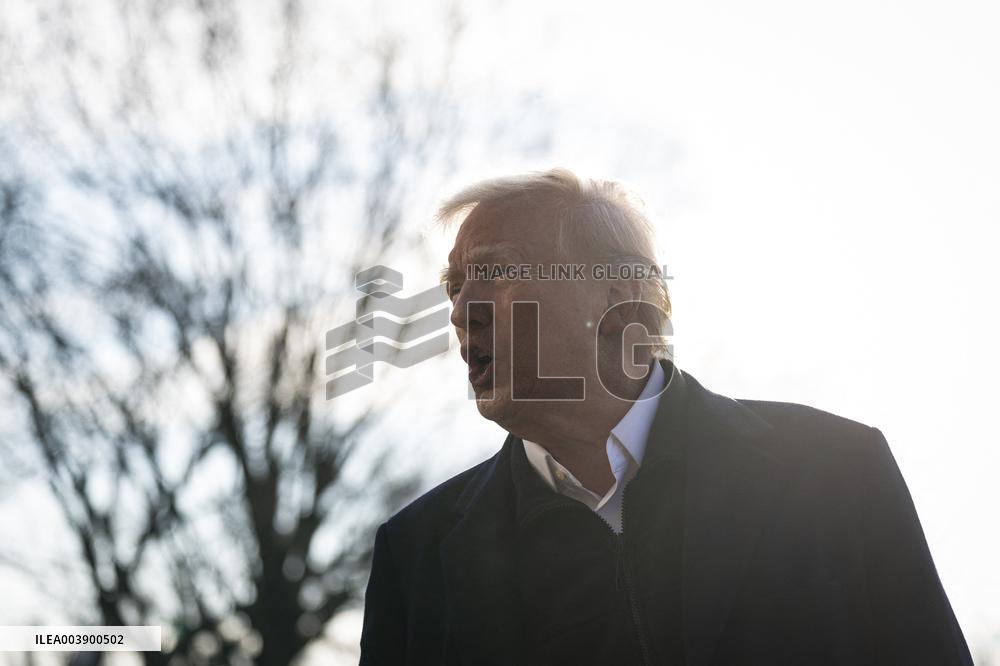 President Trump Speaks To Media At White House - DC