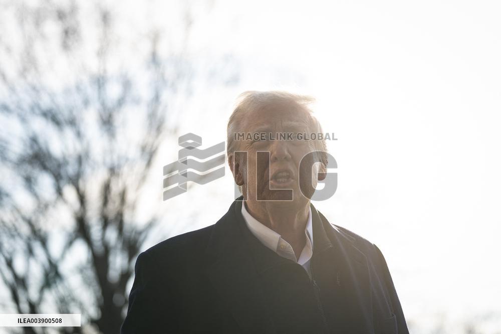 President Trump Speaks To Media At White House - DC