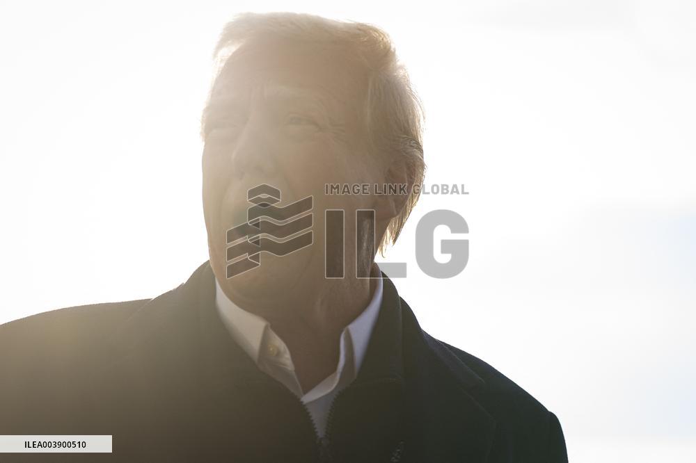 President Trump Speaks To Media At White House - DC