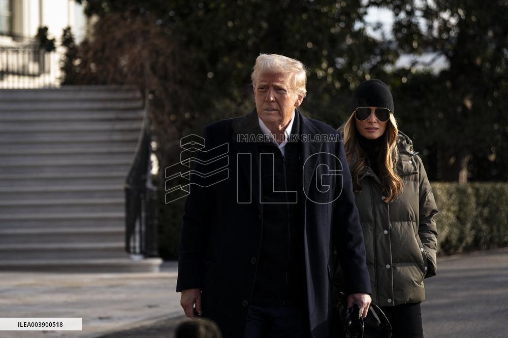 President Trump Speaks To Media At White House - DC