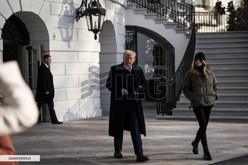 President Trump Speaks To Media At White House - DC