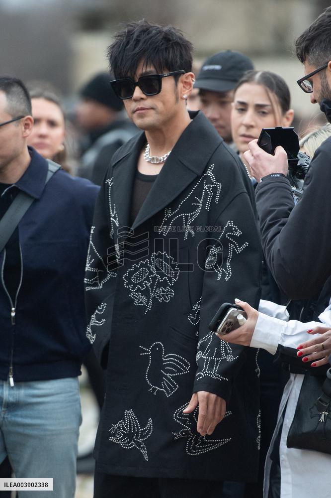 PFW Dior Homme Arrivals