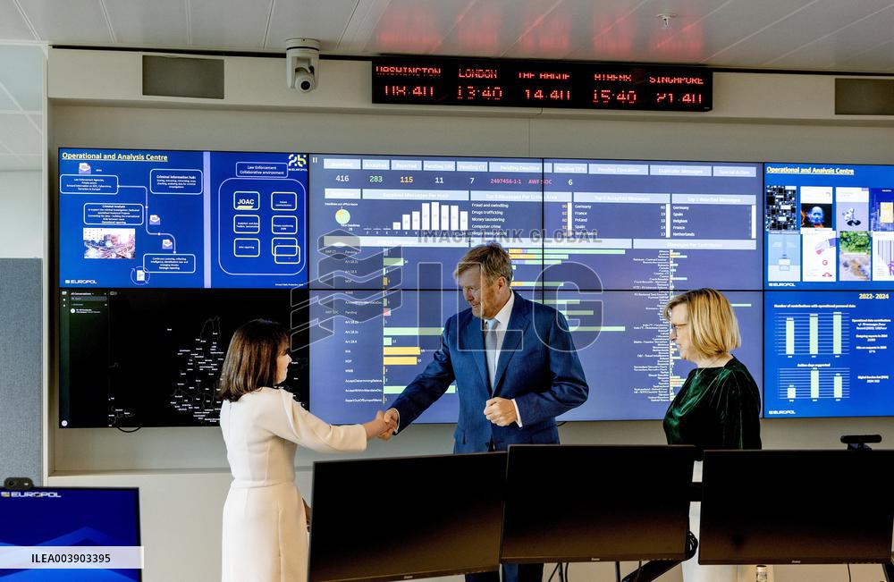 King Willem-Alexander Pays Working Visit To Europol - The Hague