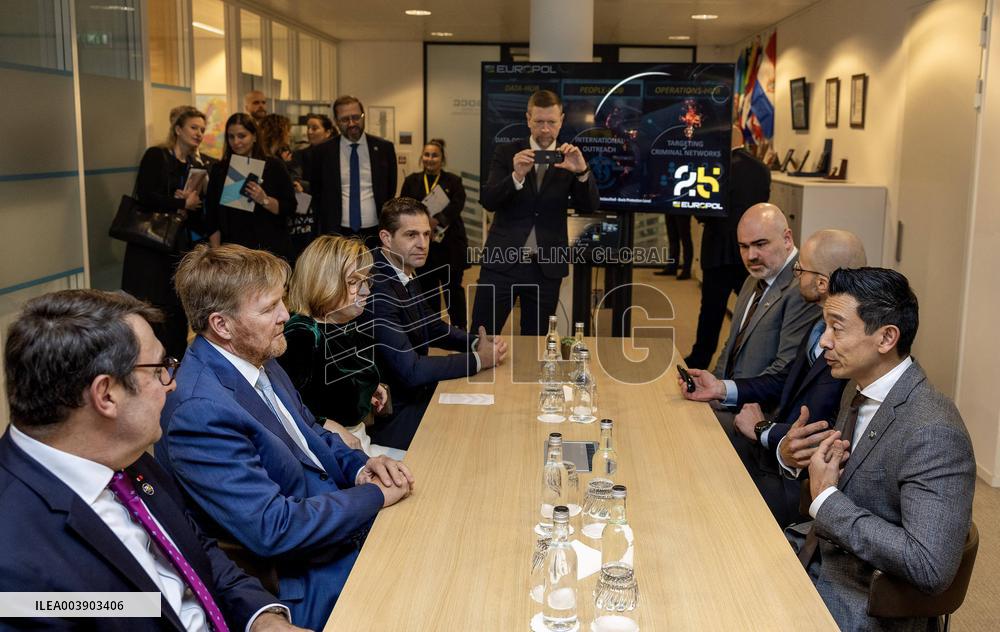 King Willem-Alexander Pays Working Visit To Europol - The Hague