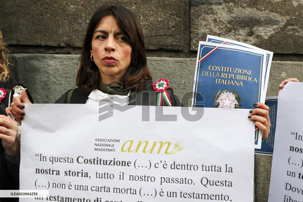 Opening of the judicial year in Naples in the Hall of Busts