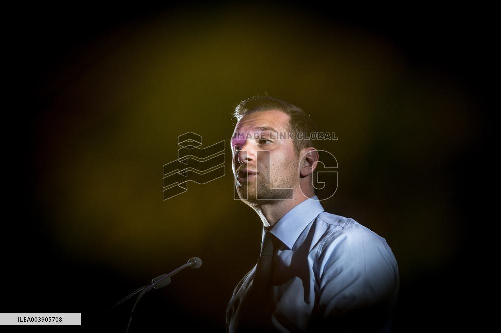 Jordan Bardella At 2025 New Year's Ceremony of Laure Lavalette - La Vallette-du-Var