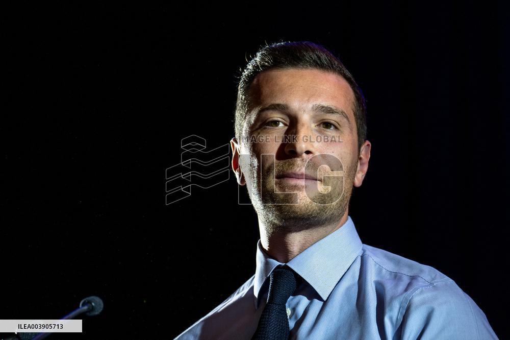 Jordan Bardella At 2025 New Year's Ceremony of Laure Lavalette - La Vallette-du-Var