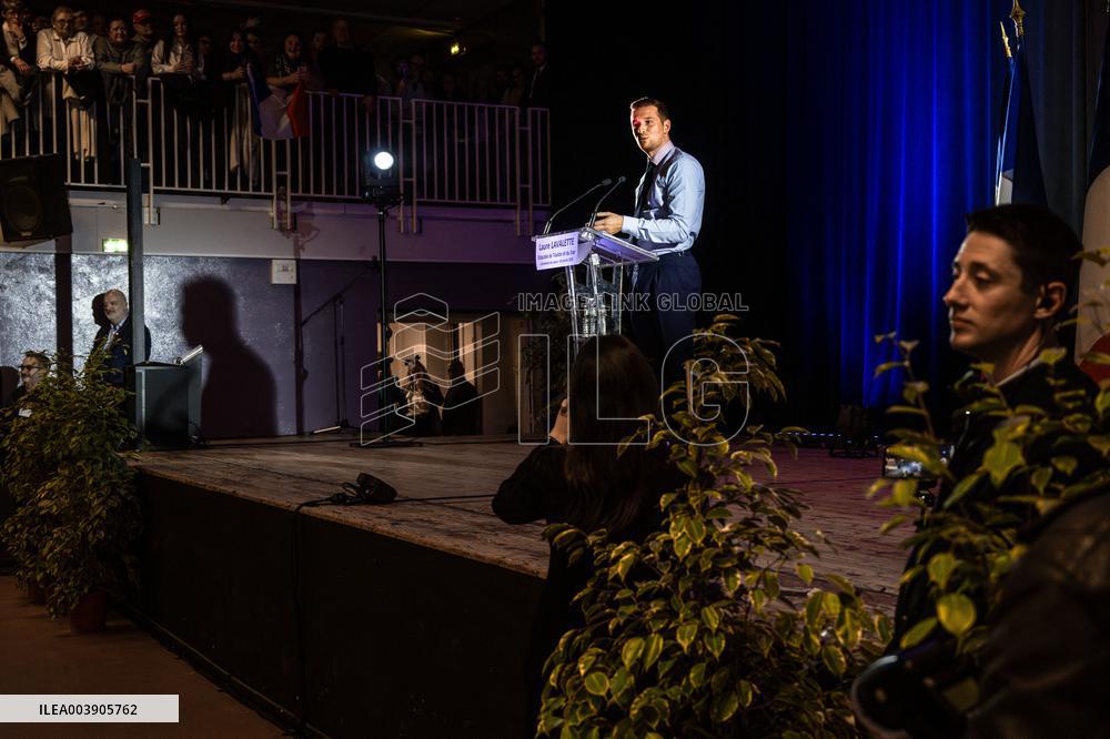 Jordan Bardella At 2025 New Year's Ceremony of Laure Lavalette - La Vallette-du-Var