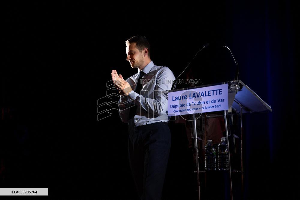 Jordan Bardella At 2025 New Year's Ceremony of Laure Lavalette - La Vallette-du-Var
