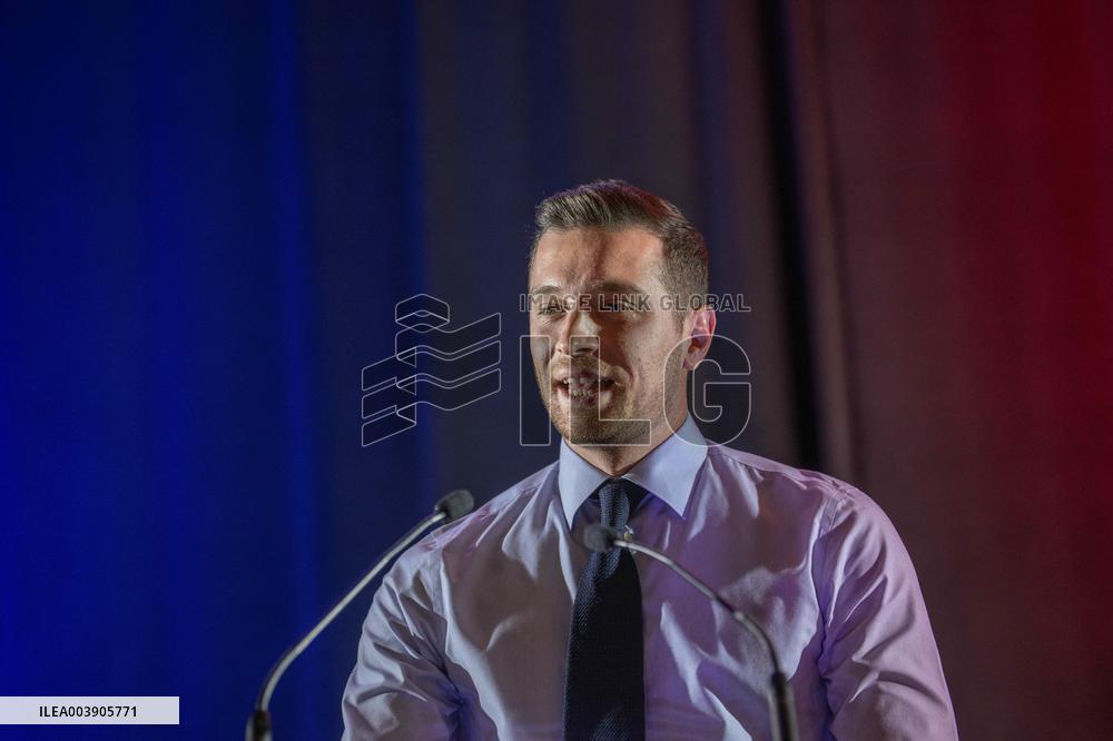 Jordan Bardella At 2025 New Year's Ceremony of Laure Lavalette - La Vallette-du-Var