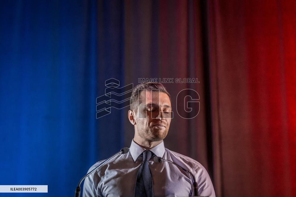 Jordan Bardella At 2025 New Year's Ceremony of Laure Lavalette - La Vallette-du-Var