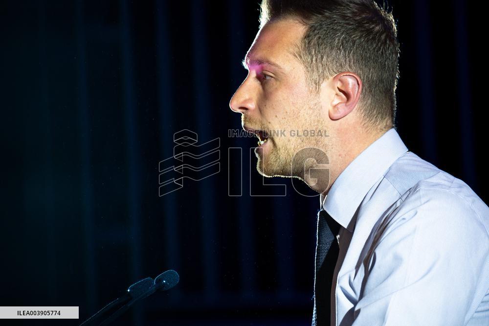 Jordan Bardella At 2025 New Year's Ceremony of Laure Lavalette - La Vallette-du-Var