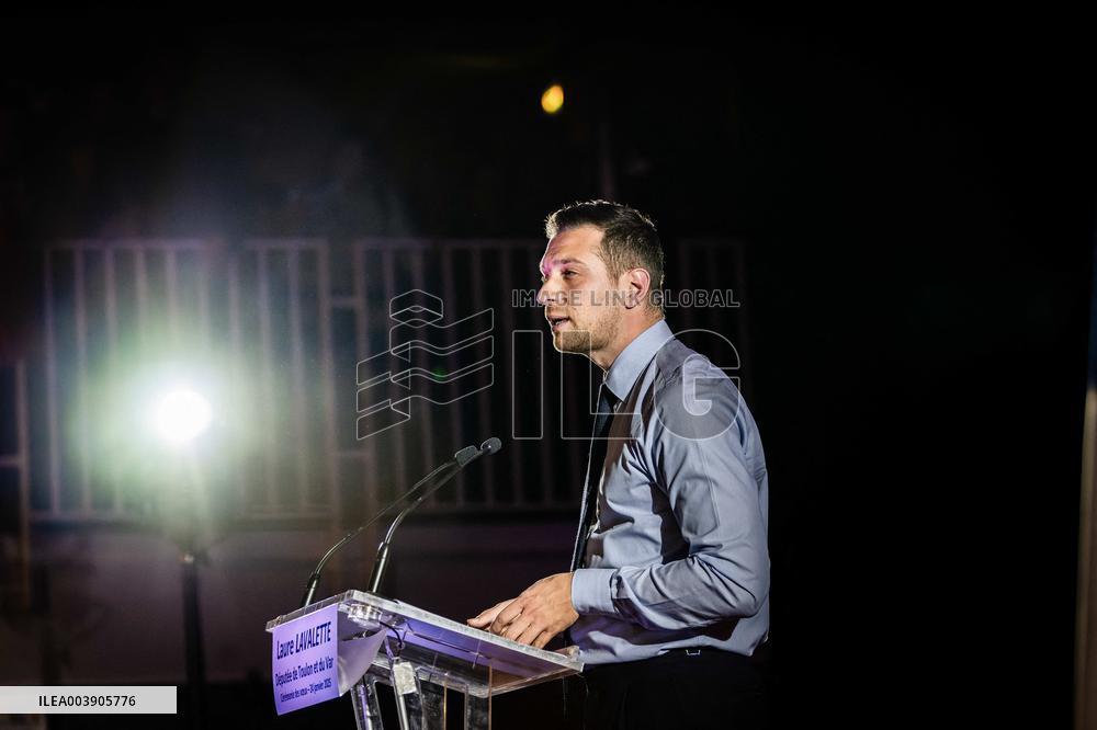 Jordan Bardella At 2025 New Year's Ceremony of Laure Lavalette - La Vallette-du-Var