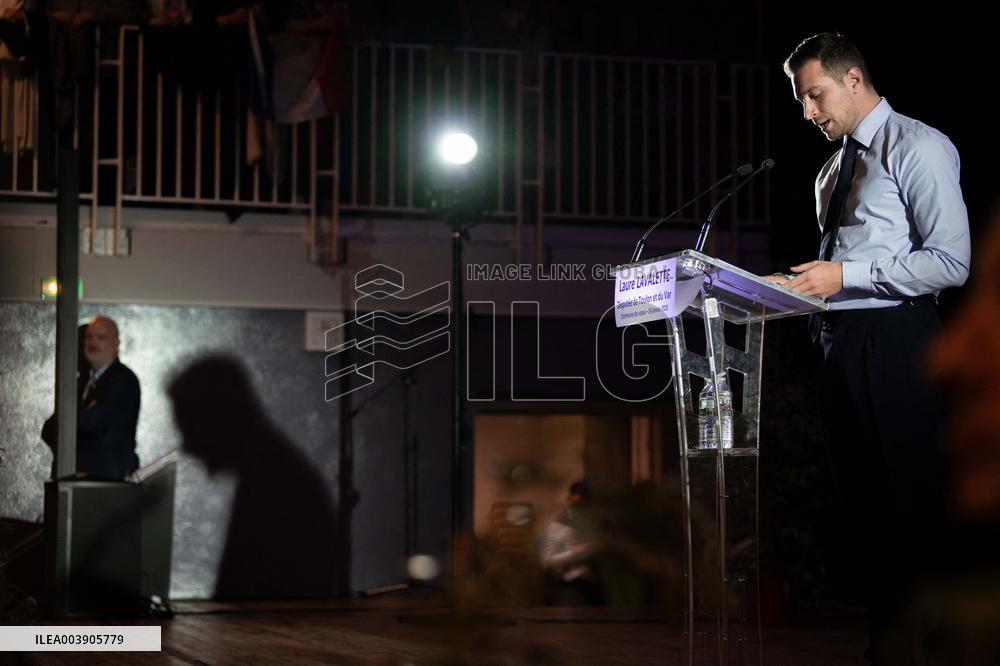 Jordan Bardella At 2025 New Year's Ceremony of Laure Lavalette - La Vallette-du-Var