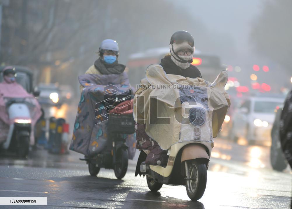 Cold Wave Blue Alert in Part China