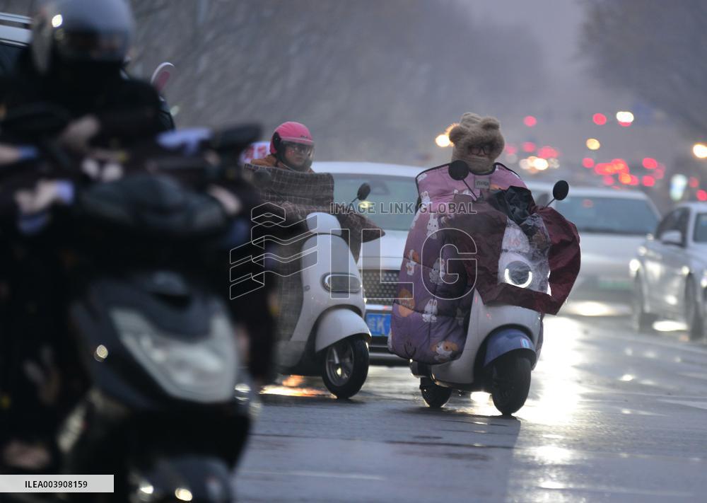 Cold Wave Blue Alert in Part China