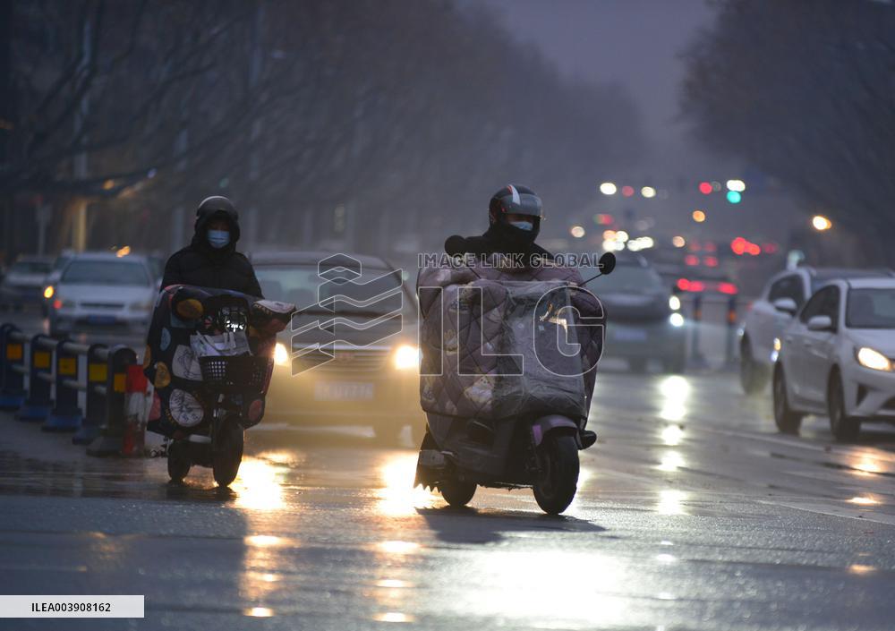 Cold Wave Blue Alert in Part China