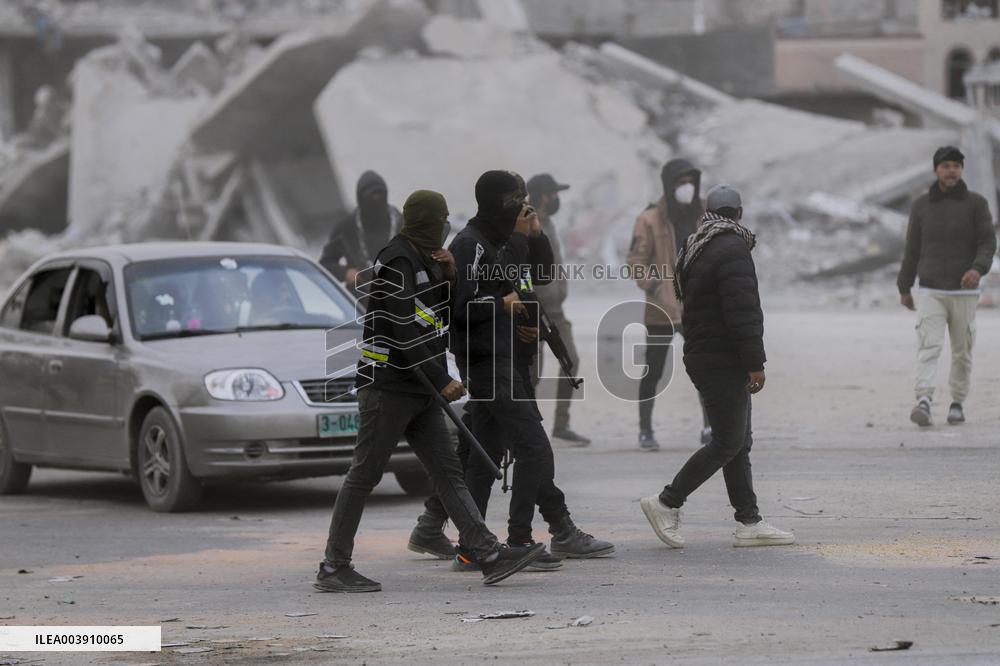 Humanitarian Aid Trucks Enter Gaza