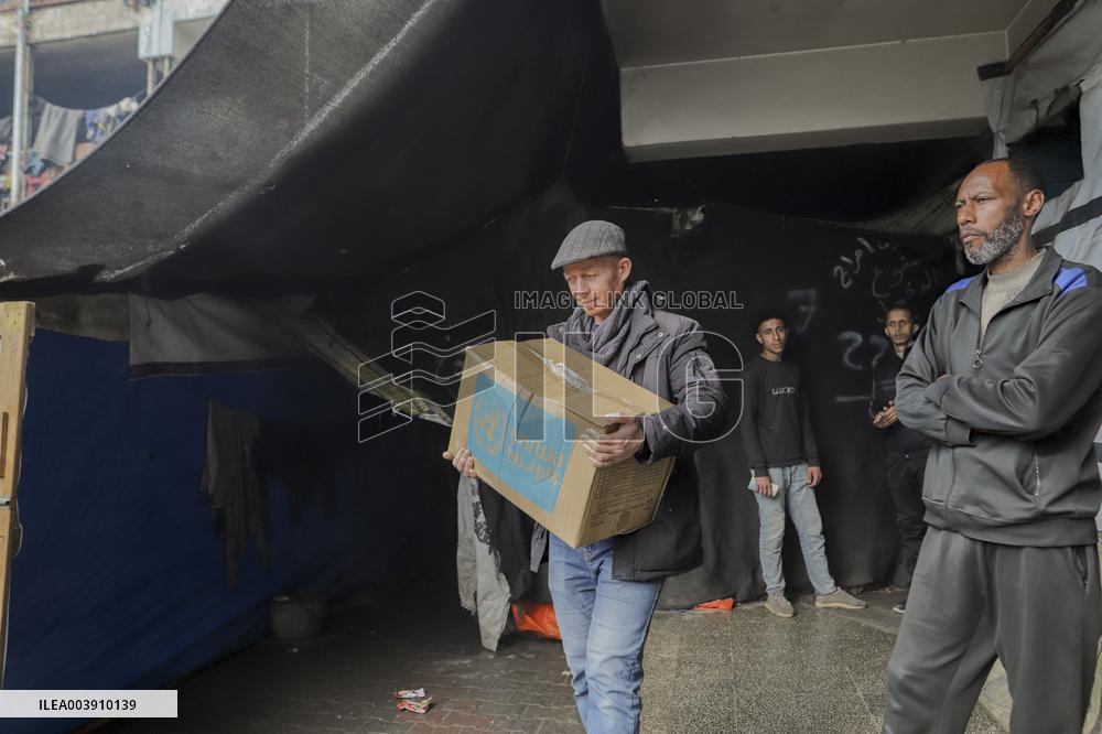 Distribution Of Humanitarian Aid In Gaza