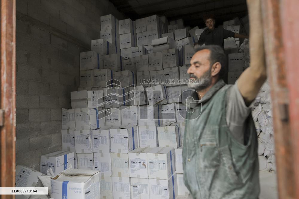 Distribution Of Humanitarian Aid In Gaza