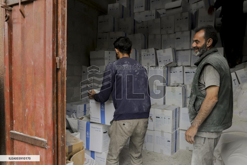 Distribution Of Humanitarian Aid In Gaza