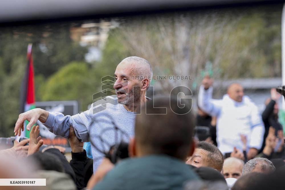 Second Batch Of Palestinian Prisoners Arrive In Ramallah