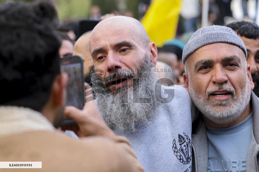 Second Batch Of Palestinian Prisoners Arrive In Ramallah