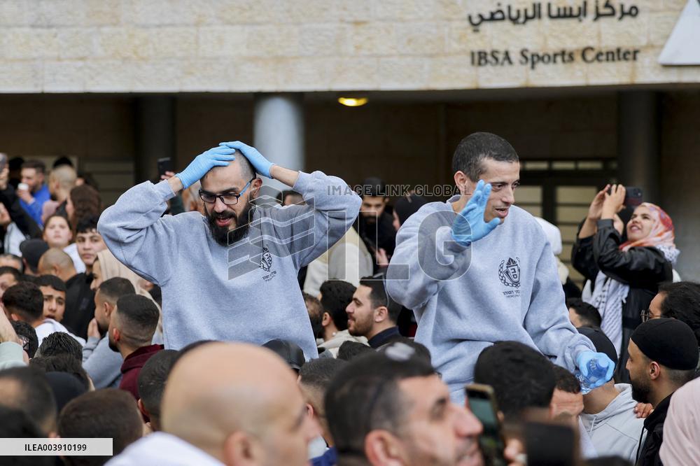 Second Batch Of Palestinian Prisoners Arrive In Ramallah