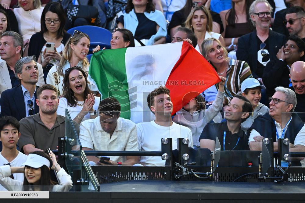 Australian Open - Leon Marchand In The Stands
