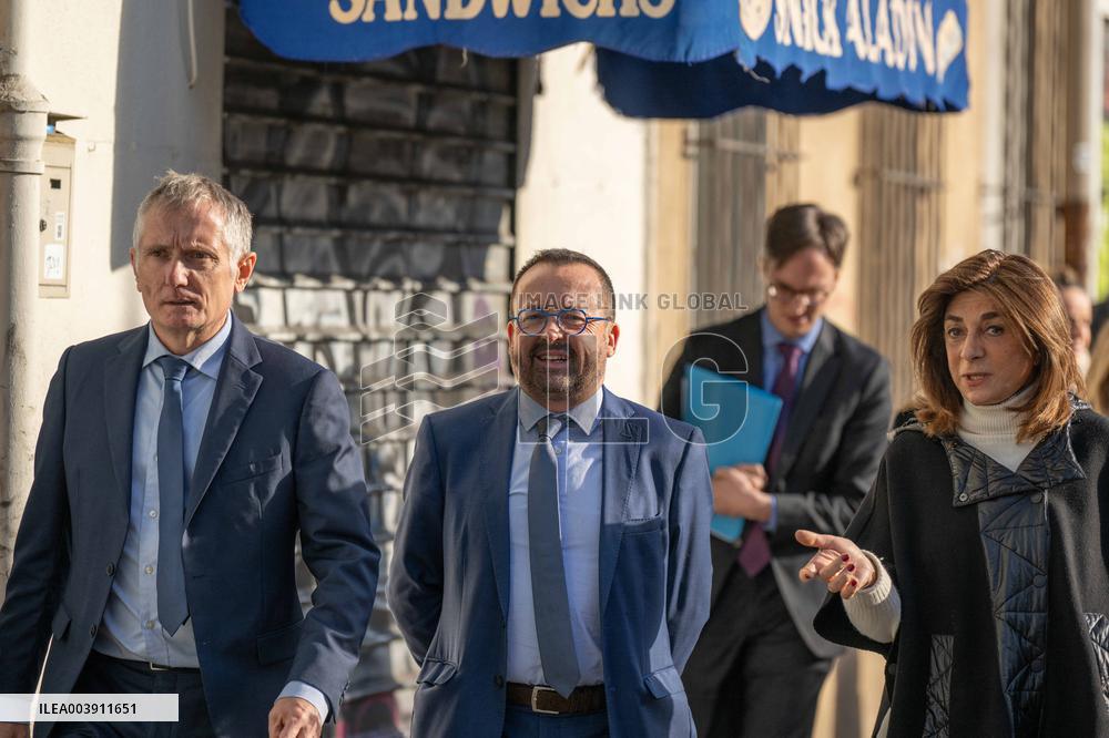 Yannick Neuder on visit in Marseille
