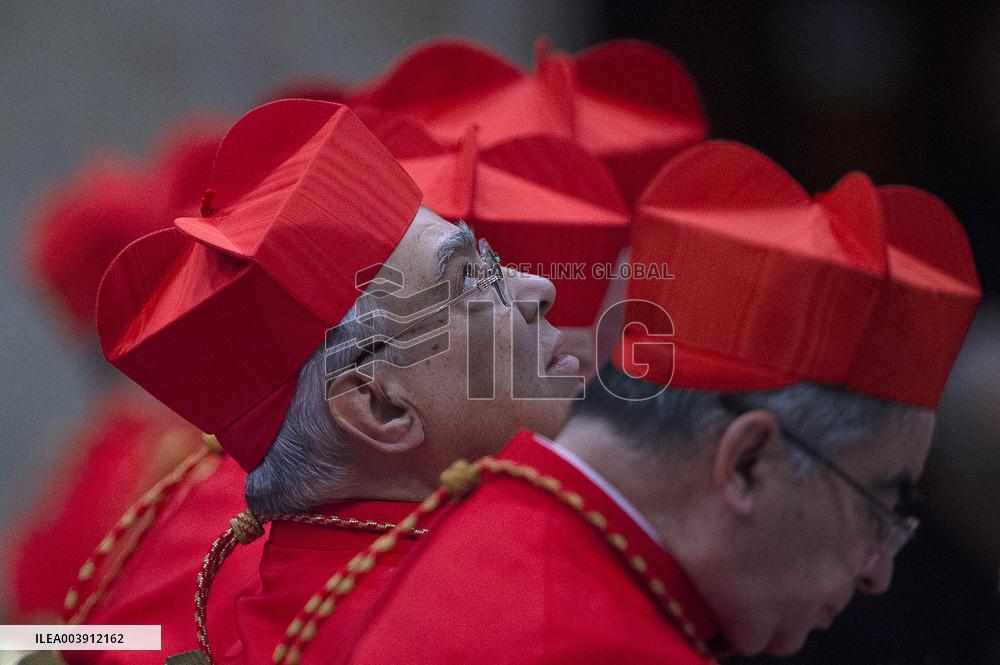 Pope Francis at second vespers on the anniversary of St. Paul's conversion - Rome