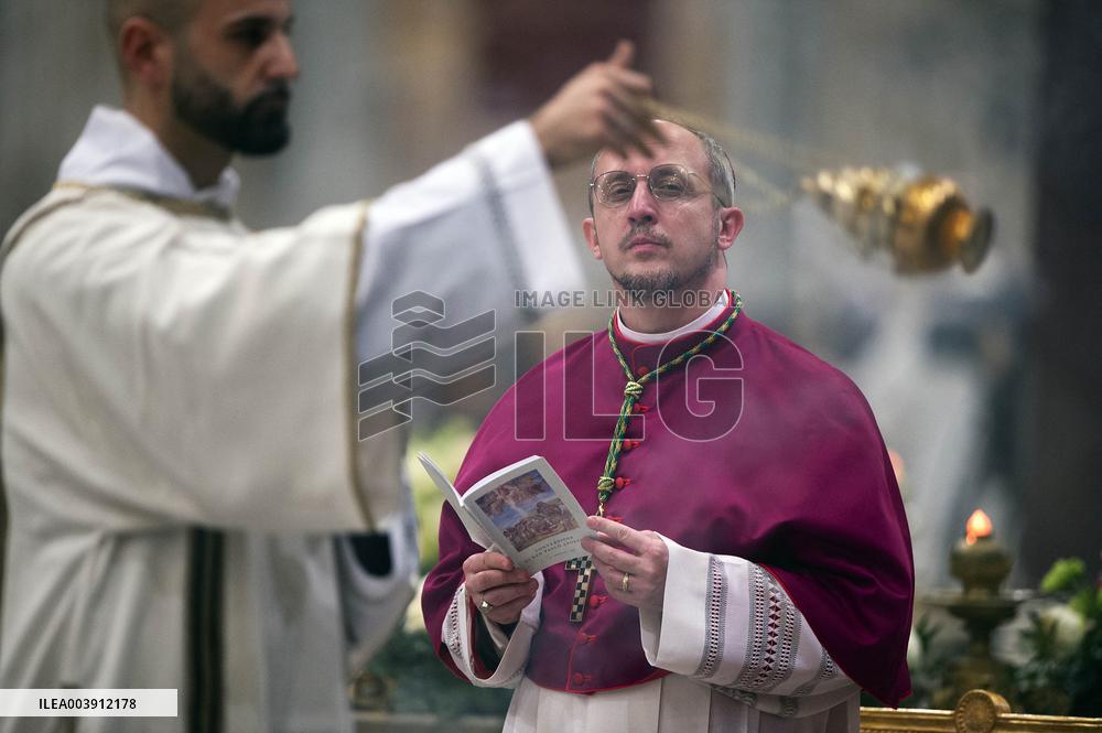 Pope Francis at second vespers on the anniversary of St. Paul's conversion - Rome