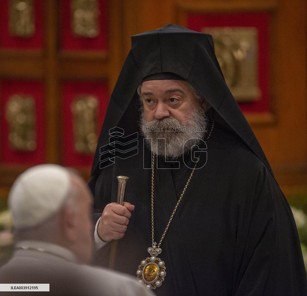 Pope Francis at second vespers on the anniversary of St. Paul's conversion - Rome