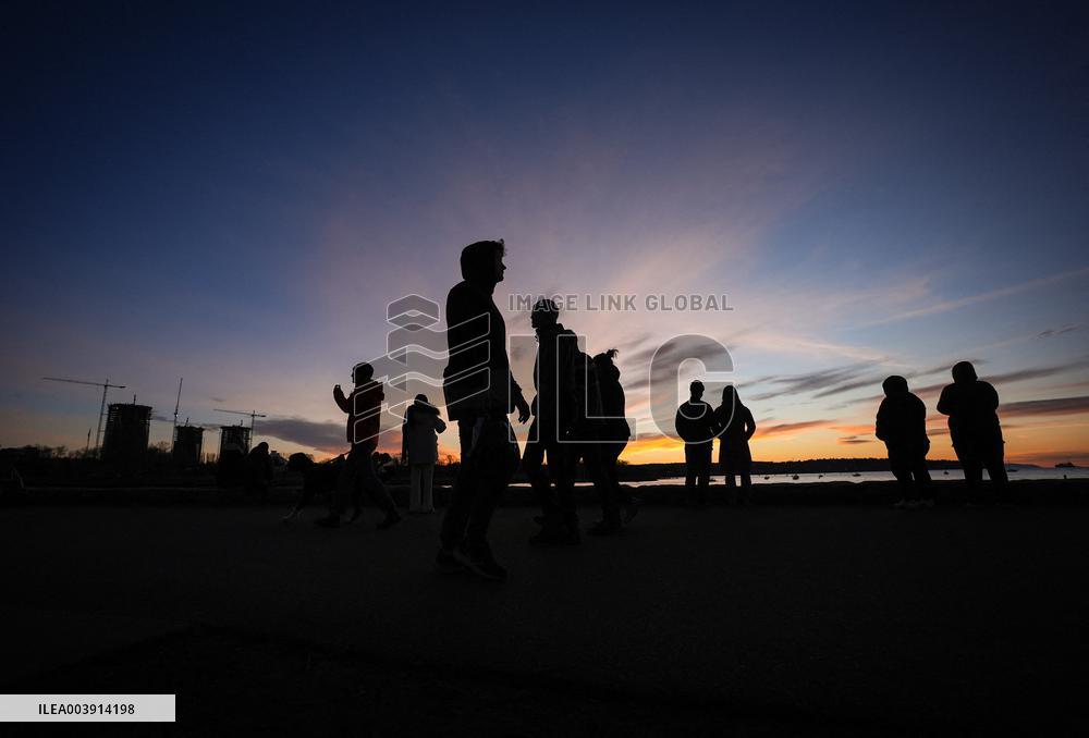Silhouettes At Sunset - CA