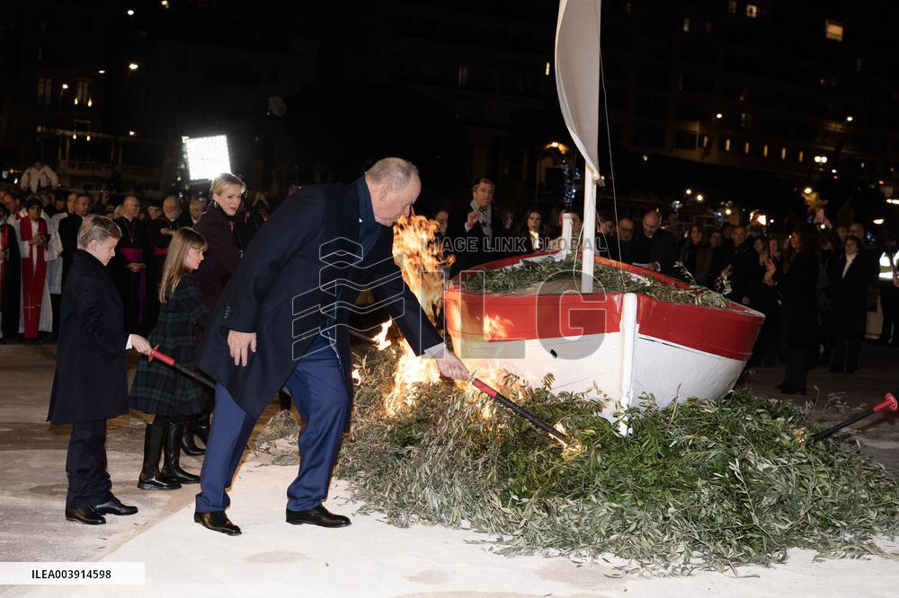NO TABLOIDS: Ceremony of the Sainte-Devote-Monaco