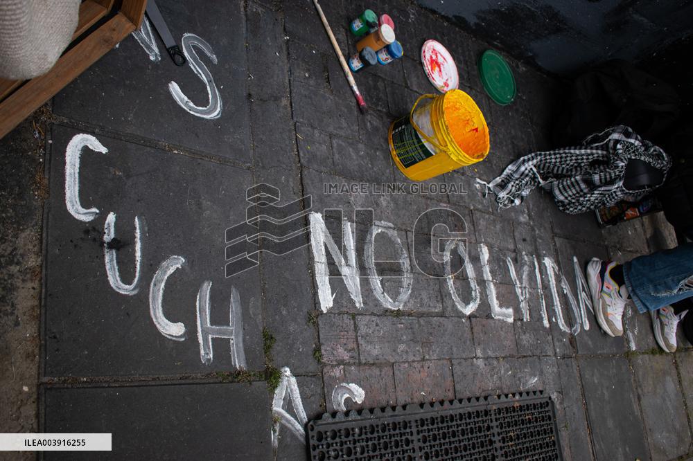 Demonstrations in Bogota in the Midst of Violence in Catatumbo Region