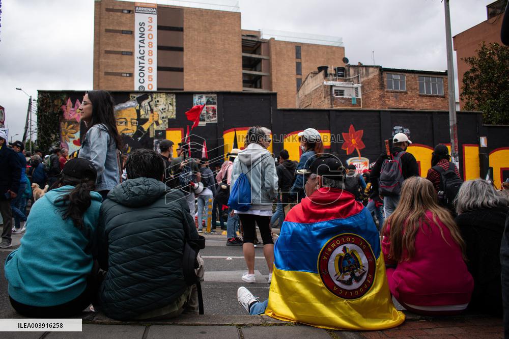 Demonstrations in Bogota in the Midst of Violence in Catatumbo Region