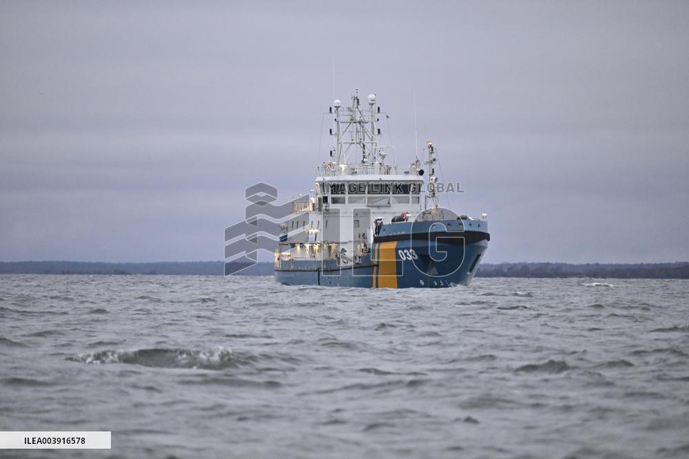 CARGO SHIP VEZHEN STOPPED OUTSIDE KARLSKRONA
