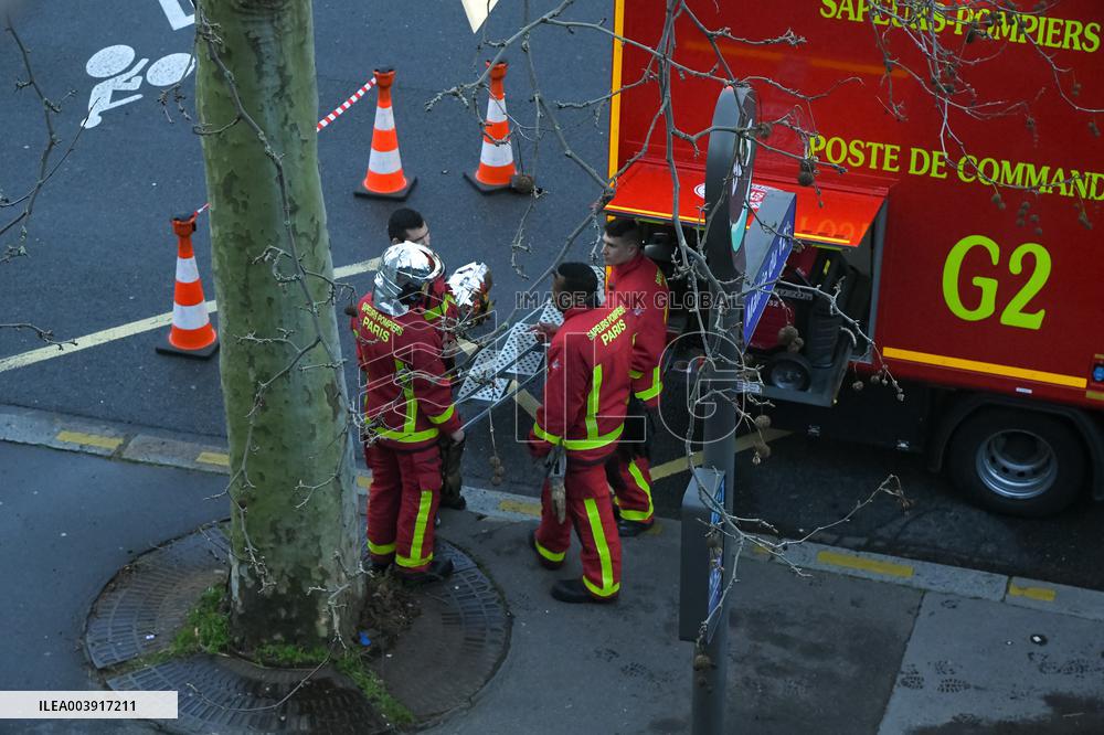 Fire at Paris 12th Arrondissement Town Hall