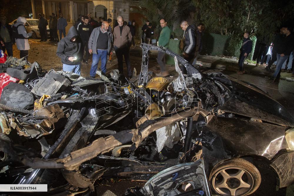 Israeli Airstrike Targets Vehicle in Qabatiya, Kills Two - Jenin