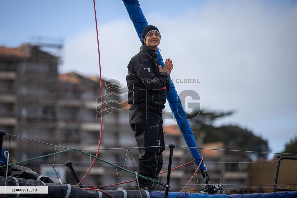 Vendee Globe - The arrival of Justine Mettraux - Les Sables d'Olonnes