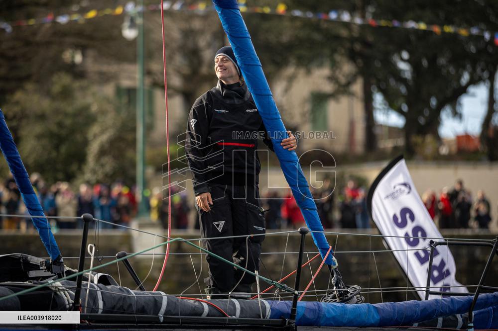 Vendee Globe - The arrival of Justine Mettraux - Les Sables d'Olonnes