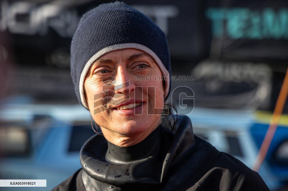 Vendee Globe - The arrival of Justine Mettraux - Les Sables d'Olonnes
