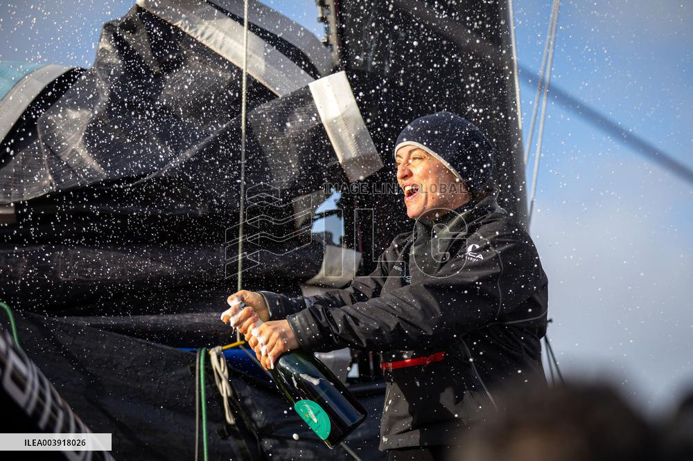 Vendee Globe - The arrival of Justine Mettraux - Les Sables d'Olonnes