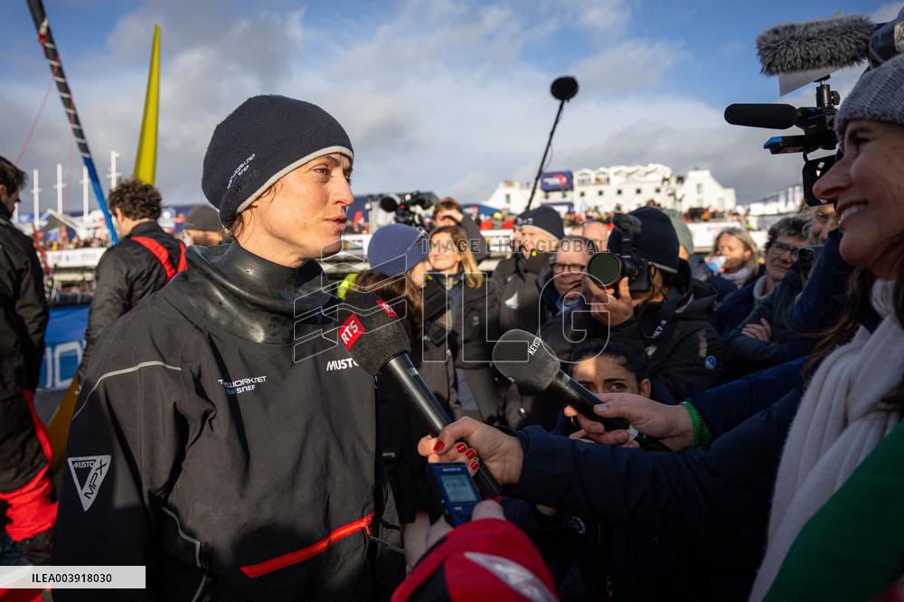 Vendee Globe - The arrival of Justine Mettraux - Les Sables d'Olonnes
