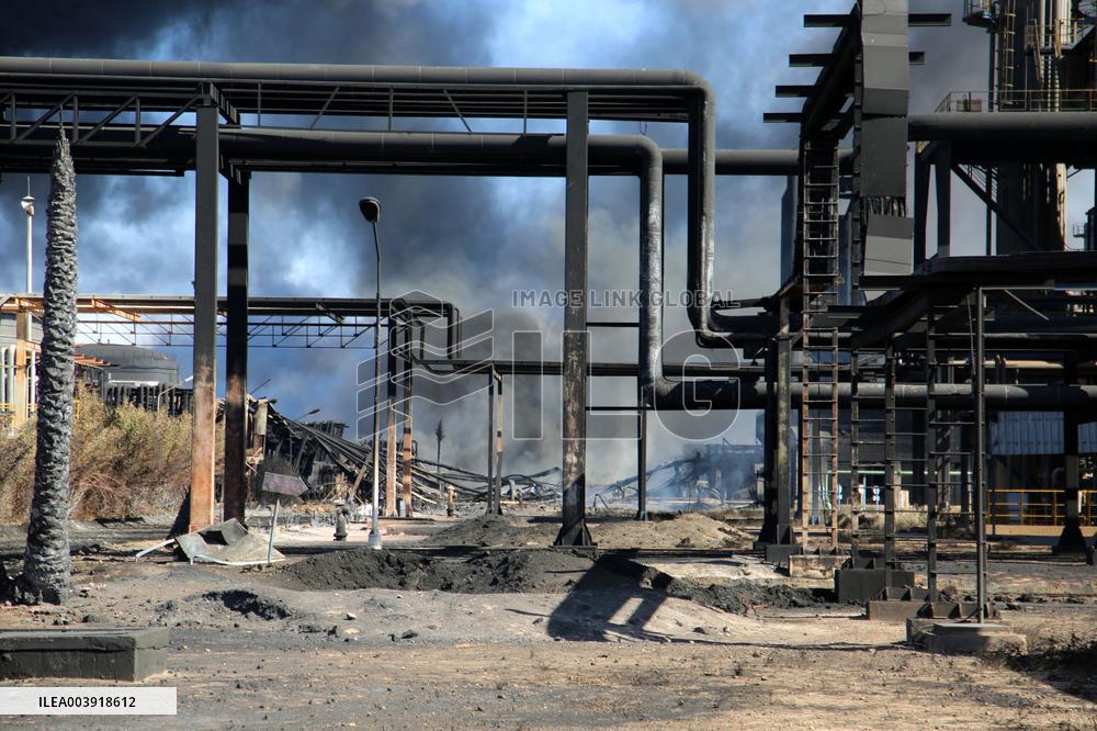 Refinery Fire In Khartoum - Sudan