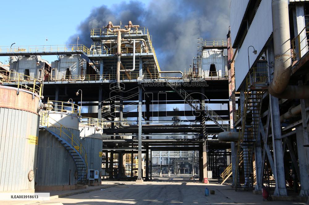 Refinery Fire In Khartoum - Sudan